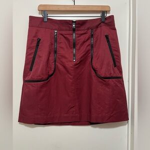 Marni Summer Edition Women’s Burgundy Casual Front Pockets Skirt Size 44